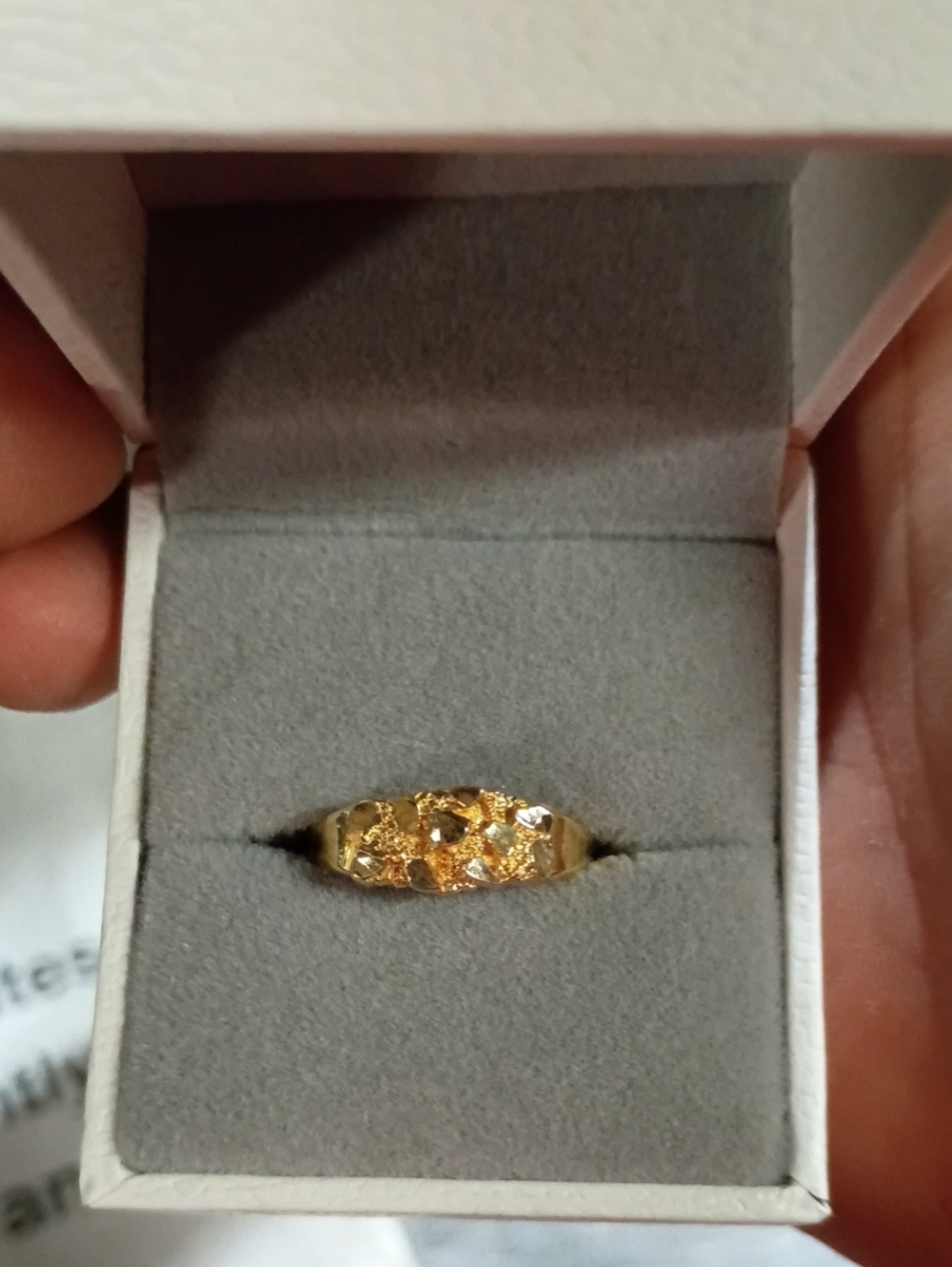 10k 10kt Yellow Gold Nugget Ring Size 7 REAL GOLD